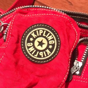 EUC: Red Kipling Bag